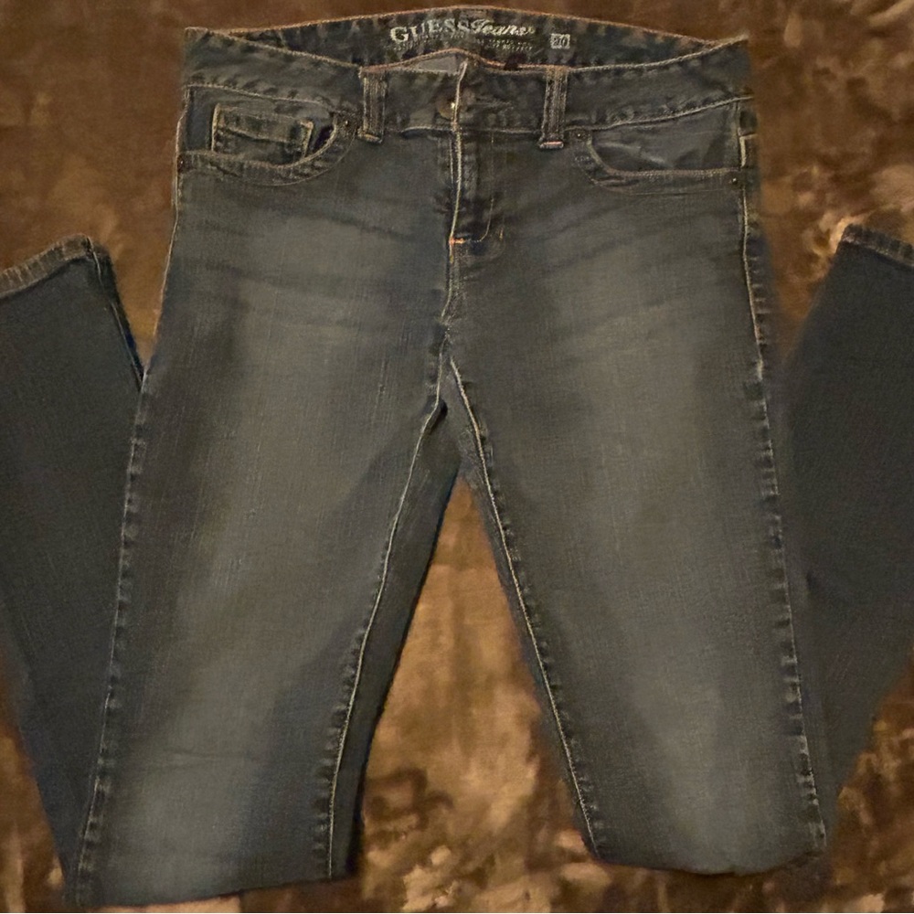 GUESS Women's  Blue Skinny Jeans